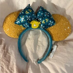 Disney Blue and Gold Sequin Headband